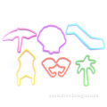 hot promotion beach themes beautiful tree and cool sailing boat shape beach silly bandz